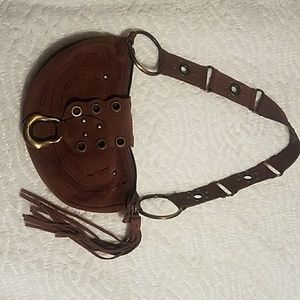 Authentic suede guess bag